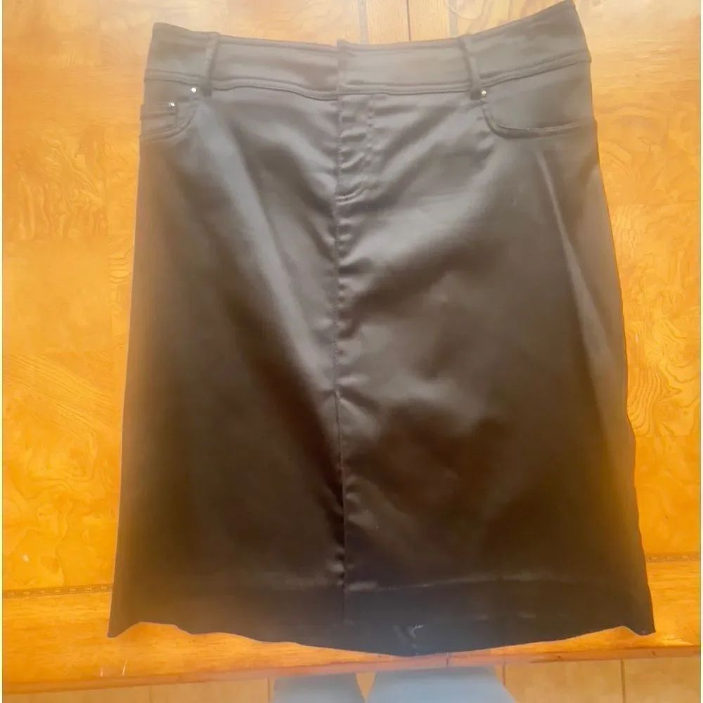 Gorgeous Tuxedo Satin Mini Skirt!